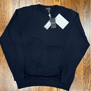 Emporio Armani Navy Sweater- 100% Wool, Size XXXL (Rare Size!)-Holiday Sale